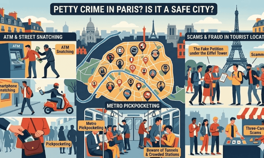Safety Tips for Tourists in Paris: Common Scams and Petty Crime to Avoid